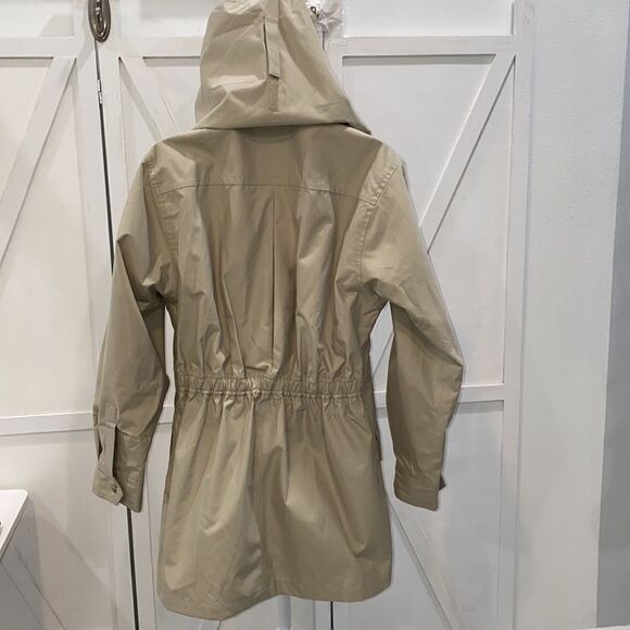Travelsmith Women's All Weather Hooded Trench Coat In Tan Size XS - Picture 7 of 11
